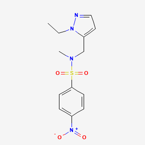 N-[(1-ETHYL-1H-PYRAZOL-5-YL)METHYL]-N-METHYL-4-NITRO-1-BENZENESULFONAMIDE