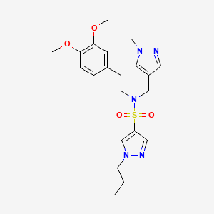 N-(3,4-DIMETHOXYPHENETHYL)-N-[(1-METHYL-1H-PYRAZOL-4-YL)METHYL]-1-PROPYL-1H-PYRAZOLE-4-SULFONAMIDE