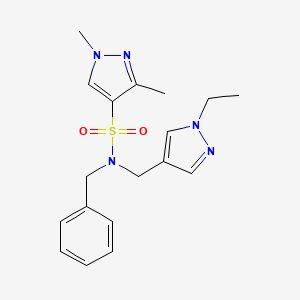 N-benzyl-N-[(1-ethyl-1H-pyrazol-4-yl)methyl]-1,3-dimethyl-1H-pyrazole-4-sulfonamide