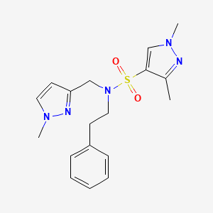 1,3-DIMETHYL-N-[(1-METHYL-1H-PYRAZOL-3-YL)METHYL]-N-PHENETHYL-1H-PYRAZOLE-4-SULFONAMIDE