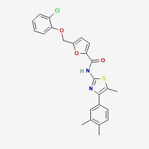 5-[(2-CHLOROPHENOXY)METHYL]-N~2~-[4-(3,4-DIMETHYLPHENYL)-5-METHYL-1,3-THIAZOL-2-YL]-2-FURAMIDE