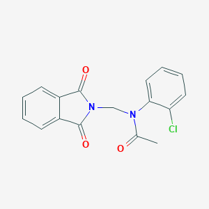 molecular formula C17H13ClN2O3 B434280 N-(2-chlorophenyl)-N-[(1,3-dioxo-1,3-dihydro-2H-isoindol-2-yl)methyl]acetamide CAS No. 351980-99-9