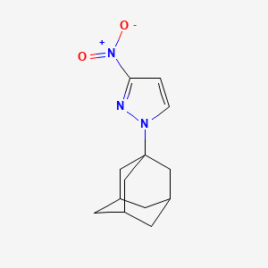 molecular formula C13H17N3O2 B4342818 1-(1-adamantyl)-3-nitro-1H-pyrazole 