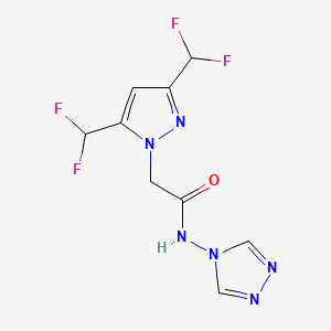 2-[3,5-bis(difluoromethyl)-1H-pyrazol-1-yl]-N-4H-1,2,4-triazol-4-ylacetamide