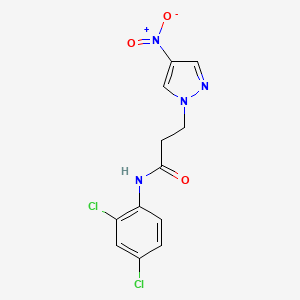 N-(2,4-dichlorophenyl)-3-(4-nitro-1H-pyrazol-1-yl)propanamide