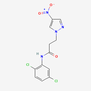 N-(2,5-dichlorophenyl)-3-(4-nitro-1H-pyrazol-1-yl)propanamide