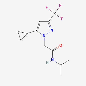 2-[5-cyclopropyl-3-(trifluoromethyl)-1H-pyrazol-1-yl]-N-isopropylacetamide