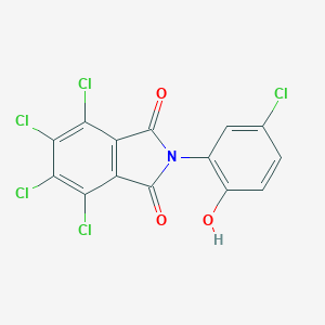molecular formula C14H4Cl5NO3 B434299 4,5,6,7-tetrachloro-2-(5-chloro-2-hydroxyphenyl)-1H-isoindole-1,3(2H)-dione CAS No. 325799-53-9