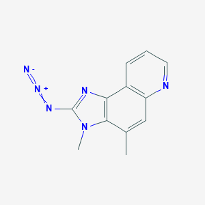 molecular formula C12H10N6 B043430 2-叠氮-3,4-二甲基咪唑并[4,5-f]喹啉 CAS No. 125372-29-4