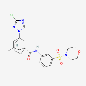 3-(3-CHLORO-1H-1,2,4-TRIAZOL-1-YL)-N~1~-[3-(MORPHOLINOSULFONYL)PHENYL]-1-ADAMANTANECARBOXAMIDE