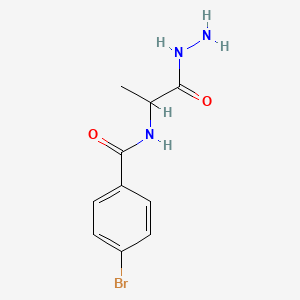 4-bromo-N-(2-hydrazino-1-methyl-2-oxoethyl)benzamide