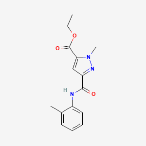 ethyl 1-methyl-3-(2-toluidinocarbonyl)-1H-pyrazole-5-carboxylate