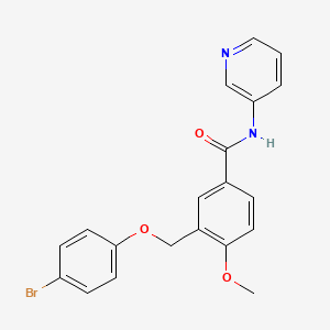 3-[(4-BROMOPHENOXY)METHYL]-4-METHOXY-N-(3-PYRIDYL)BENZAMIDE