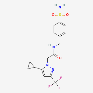 N-[4-(aminosulfonyl)benzyl]-2-[5-cyclopropyl-3-(trifluoromethyl)-1H-pyrazol-1-yl]acetamide