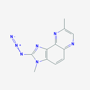 molecular formula C11H9N7 B043431 2-Azido-3,8-dimethylimidazo[4,5-f]quinoxaline CAS No. 120018-43-1
