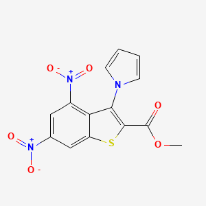 methyl 4,6-dinitro-3-(1H-pyrrol-1-yl)-1-benzothiophene-2-carboxylate