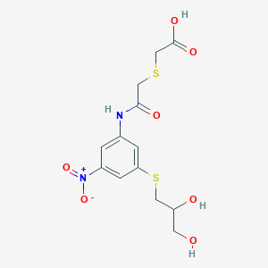 2-[(2-{3-[(2,3-DIHYDROXYPROPYL)SULFANYL]-5-NITROANILINO}-2-OXOETHYL)SULFANYL]ACETIC ACID