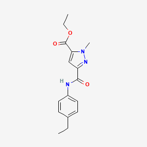 ethyl 3-{[(4-ethylphenyl)amino]carbonyl}-1-methyl-1H-pyrazole-5-carboxylate