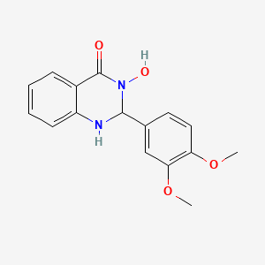 2-(3,4-dimethoxyphenyl)-3-hydroxy-2,3-dihydro-4(1H)-quinazolinone