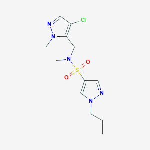 N-[(4-chloro-1-methyl-1H-pyrazol-5-yl)methyl]-N-methyl-1-propyl-1H-pyrazole-4-sulfonamide