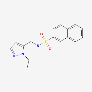 N-[(1-ethyl-1H-pyrazol-5-yl)methyl]-N-methyl-2-naphthalenesulfonamide