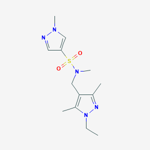 N-[(1-ethyl-3,5-dimethyl-1H-pyrazol-4-yl)methyl]-N,1-dimethyl-1H-pyrazole-4-sulfonamide