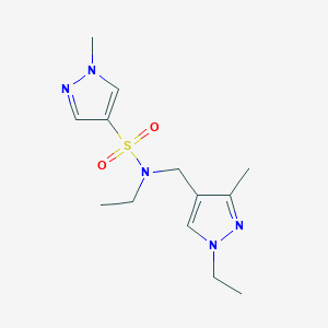 N-ethyl-N-[(1-ethyl-3-methyl-1H-pyrazol-4-yl)methyl]-1-methyl-1H-pyrazole-4-sulfonamide