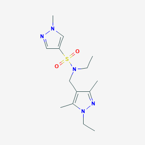 N-ethyl-N-[(1-ethyl-3,5-dimethyl-1H-pyrazol-4-yl)methyl]-1-methyl-1H-pyrazole-4-sulfonamide