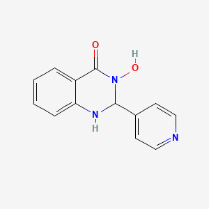 3-hydroxy-2-(pyridin-4-yl)-2,3-dihydroquinazolin-4(1H)-one