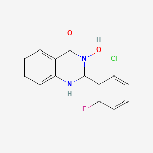 2-(2-chloro-6-fluorophenyl)-3-hydroxy-2,3-dihydro-4(1H)-quinazolinone