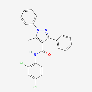 N-(2,4-dichlorophenyl)-5-methyl-1,3-diphenyl-1H-pyrazole-4-carboxamide