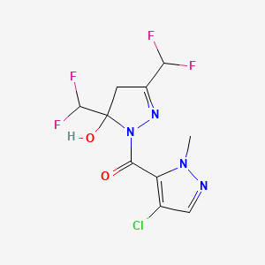 [3,5-bis(difluoromethyl)-5-hydroxy-4,5-dihydro-1H-pyrazol-1-yl](4-chloro-1-methyl-1H-pyrazol-5-yl)methanone