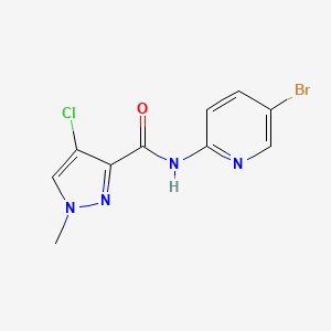 N-(5-bromo-2-pyridinyl)-4-chloro-1-methyl-1H-pyrazole-3-carboxamide