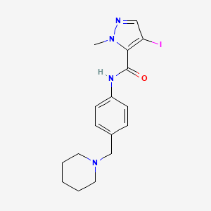 4-IODO-1-METHYL-N~5~-[4-(PIPERIDINOMETHYL)PHENYL]-1H-PYRAZOLE-5-CARBOXAMIDE