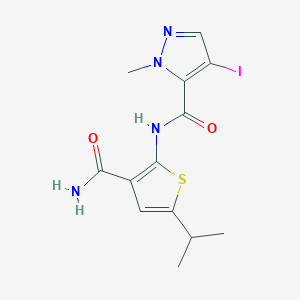 N-[3-(aminocarbonyl)-5-isopropyl-2-thienyl]-4-iodo-1-methyl-1H-pyrazole-5-carboxamide