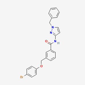 N-(1-benzyl-1H-pyrazol-3-yl)-3-[(4-bromophenoxy)methyl]benzamide