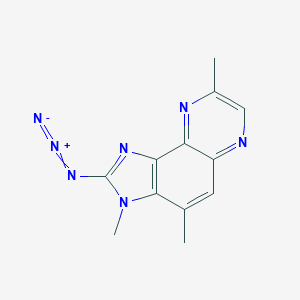 molecular formula C12H11N7 B043437 2-Azido-3,4,8-trimethyl-3H-imidazo[4,5-f]quinoxaline CAS No. 210100-58-6
