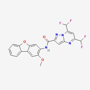 5,7-bis(difluoromethyl)-N-(2-methoxydibenzo[b,d]furan-3-yl)pyrazolo[1,5-a]pyrimidine-2-carboxamide