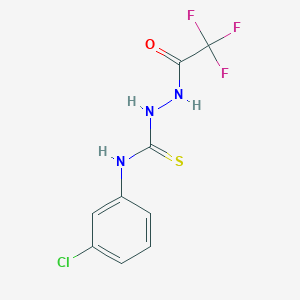 N-(3-CHLOROPHENYL)-2-(2,2,2-TRIFLUOROACETYL)-1-HYDRAZINECARBOTHIOAMIDE