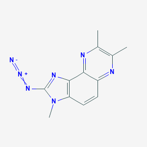molecular formula C12H11N7 B043438 2-叠氮基-3,7,8-三甲基-3H-咪唑并[4,5-f]喹喔啉 CAS No. 210100-59-7