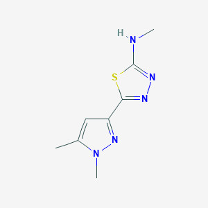 N-[5-(1,5-DIMETHYL-1H-PYRAZOL-3-YL)-1,3,4-THIADIAZOL-2-YL]-N-METHYLAMINE