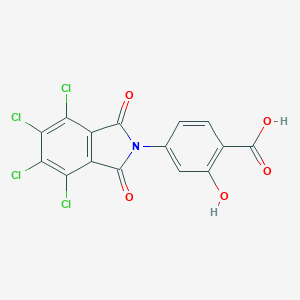 molecular formula C15H5Cl4NO5 B434382 2-hydroxy-4-(4,5,6,7-tetrachloro-1,3-dioxo-1,3-dihydro-2H-isoindol-2-yl)benzoic acid CAS No. 325799-52-8