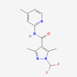 1-(difluoromethyl)-3,5-dimethyl-N-(4-methyl-2-pyridinyl)-1H-pyrazole-4-carboxamide