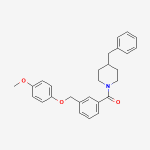 (4-BENZYLPIPERIDINO){3-[(4-METHOXYPHENOXY)METHYL]PHENYL}METHANONE