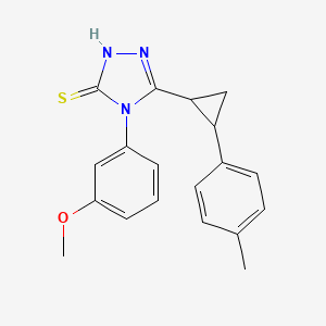 4-(3-METHOXYPHENYL)-5-[2-(4-METHYLPHENYL)CYCLOPROPYL]-4H-1,2,4-TRIAZOL-3-YLHYDROSULFIDE