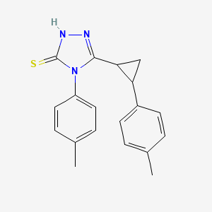 4-(4-METHYLPHENYL)-5-[2-(4-METHYLPHENYL)CYCLOPROPYL]-4H-1,2,4-TRIAZOL-3-YLHYDROSULFIDE