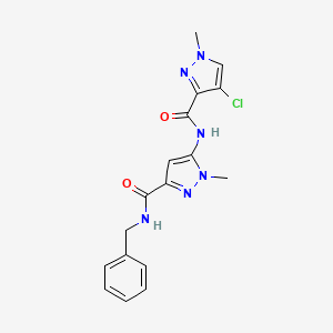 N-{3-[(benzylamino)carbonyl]-1-methyl-1H-pyrazol-5-yl}-4-chloro-1-methyl-1H-pyrazole-3-carboxamide