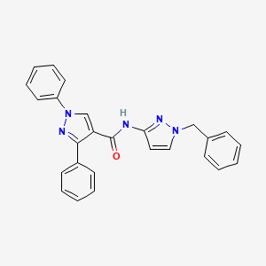 N-(1-benzyl-1H-pyrazol-3-yl)-1,3-diphenyl-1H-pyrazole-4-carboxamide