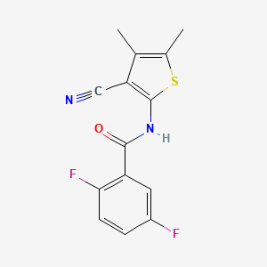 N-(3-cyano-4,5-dimethylthiophen-2-yl)-2,5-difluorobenzamide