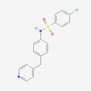 molecular formula C18H15ClN2O2S B434407 4-chloro-N-[4-(4-pyridinylmethyl)phenyl]benzenesulfonamide CAS No. 282104-97-6